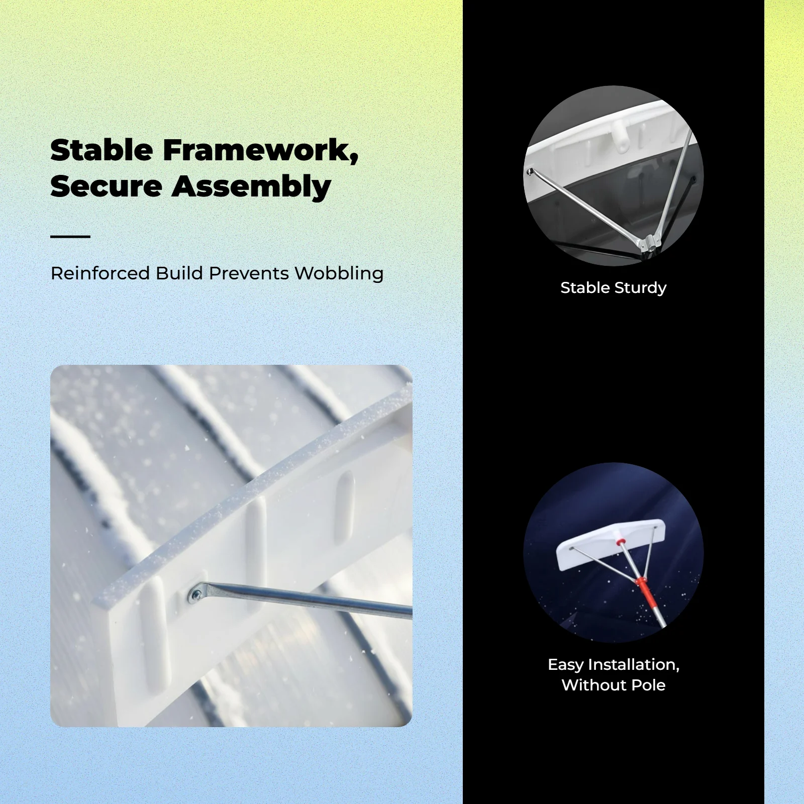 

Heavy-Duty Eaves Rake, Thickened Ice Removal Tool