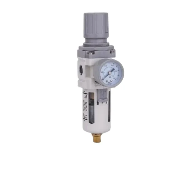 

Air Line Equipment FRL Combination AW3000 AW4000 AW5000 air Filter Regulator Size 3/8" New Type Color White Automatic Drain