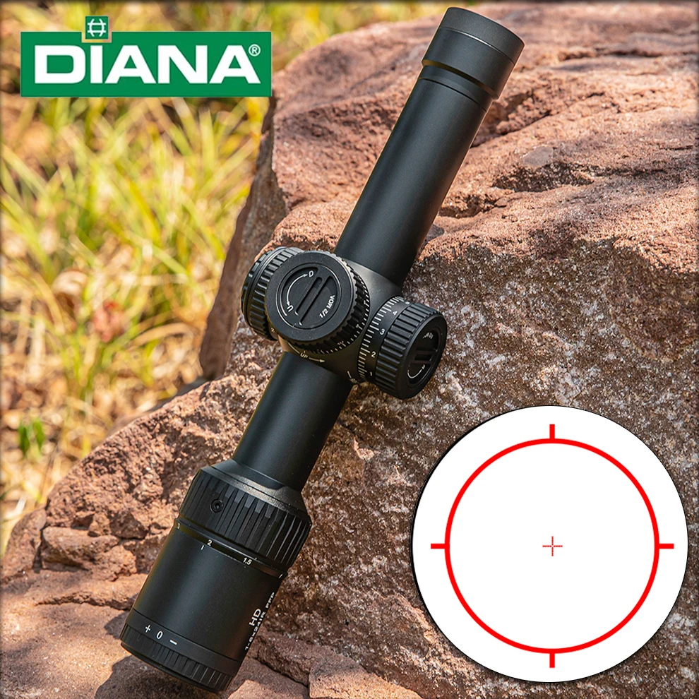 

DIANA 1-6x24 IR FFP Optical Sight - First Focal Plane Scope, Illuminated Reticle, 30mm Tube
