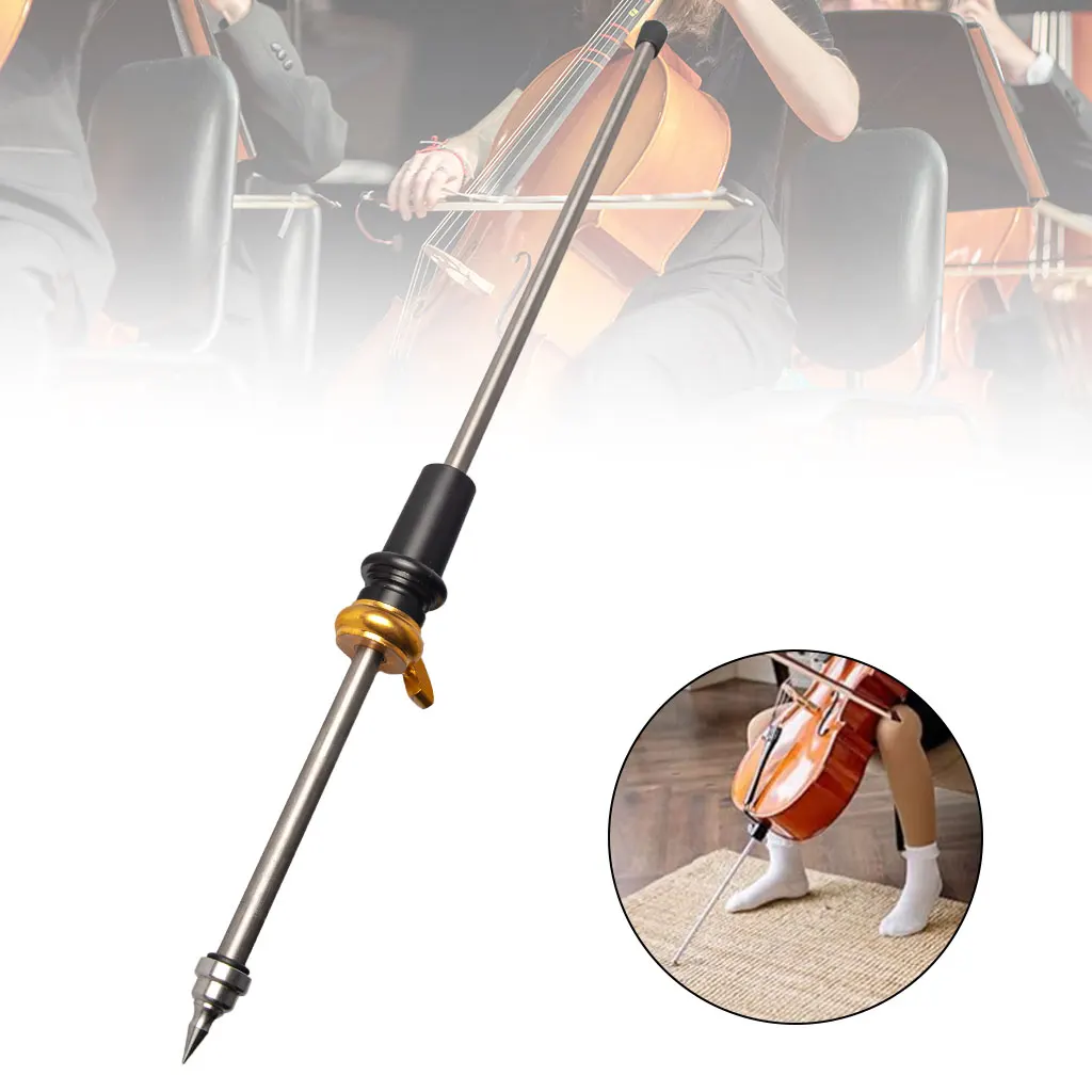 High Quality Extended Solid Titanium Cello Endpin Rod Endpins For Acoustic Cello Electric Silent Cellos Making Accessories