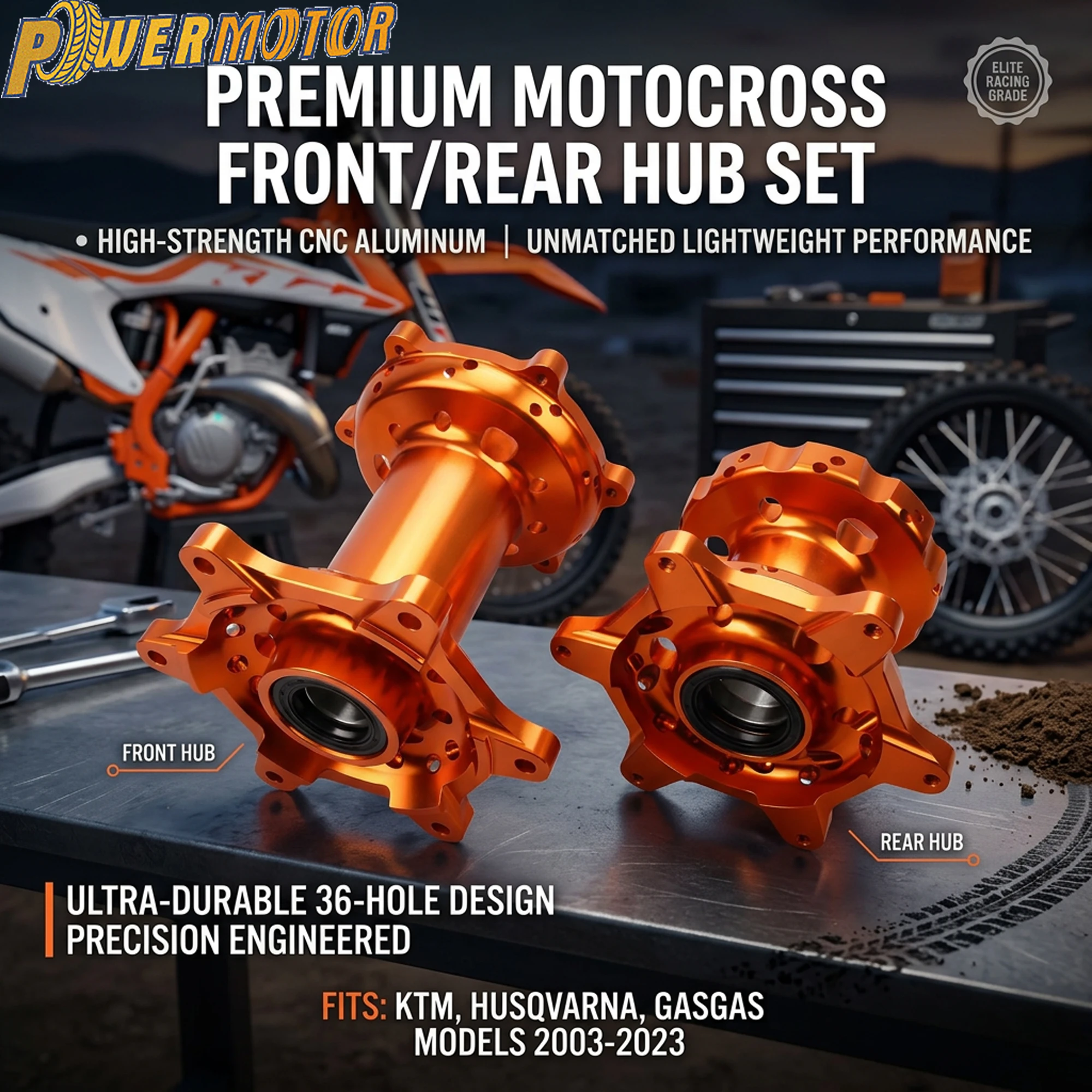 

For KTM SX XC EXC XCW 2003-2023 Motorcycle Rear Wheel Hub 36 Holes for GASGAS Husqvarna Enduro DirtBike Supermoto Modified Parts