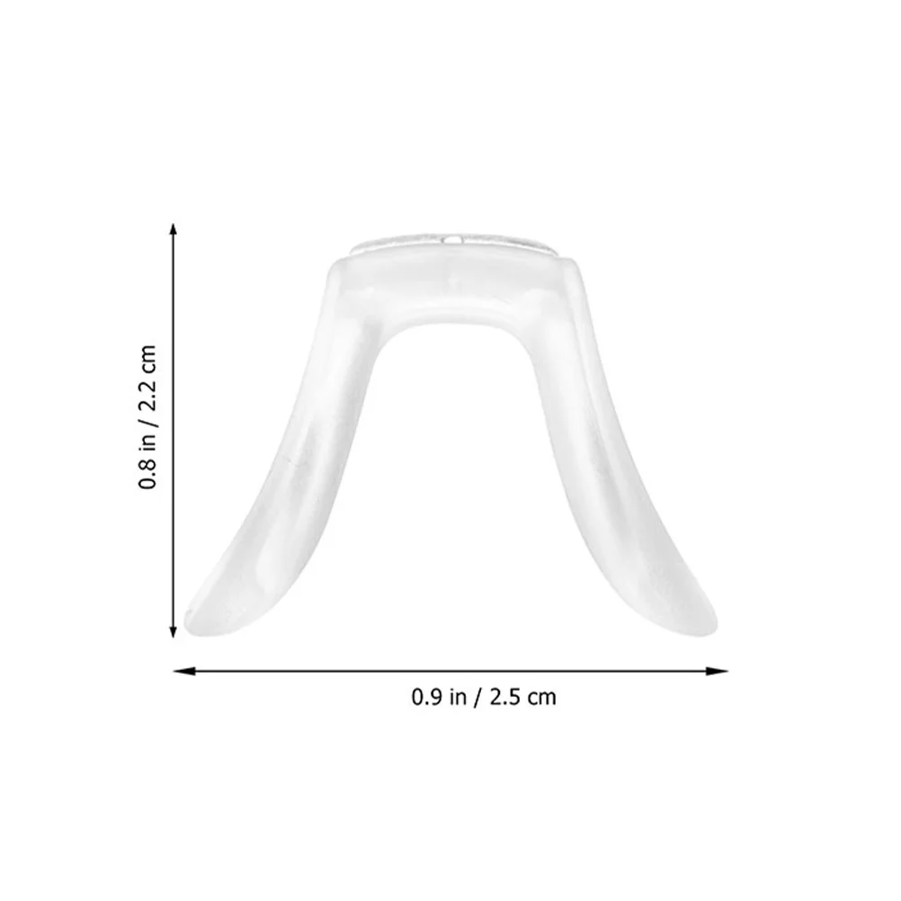 4 قطعة مخدات أنف للنظارة من السيليكون لينة واضحة المضادة للانزلاق قابل للتعديل للنظارات الشمسية نظارات القراءة وسائد الجسر على شكل حرف U