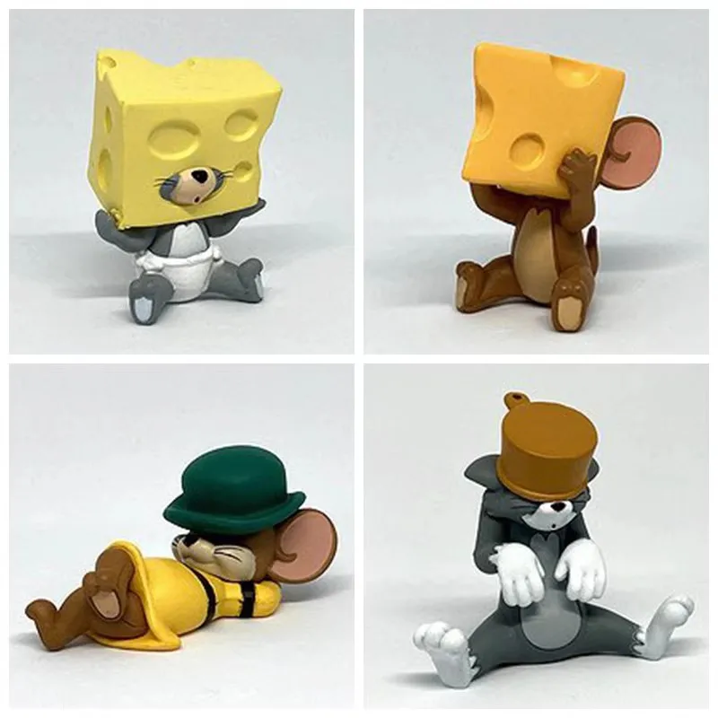 TOMY Original 4Pcs Gashapon ซ่อน Seek トอะนิเมะรูปของเล่นสําหรับของขวัญเด็กสะสมเครื่องประดับ