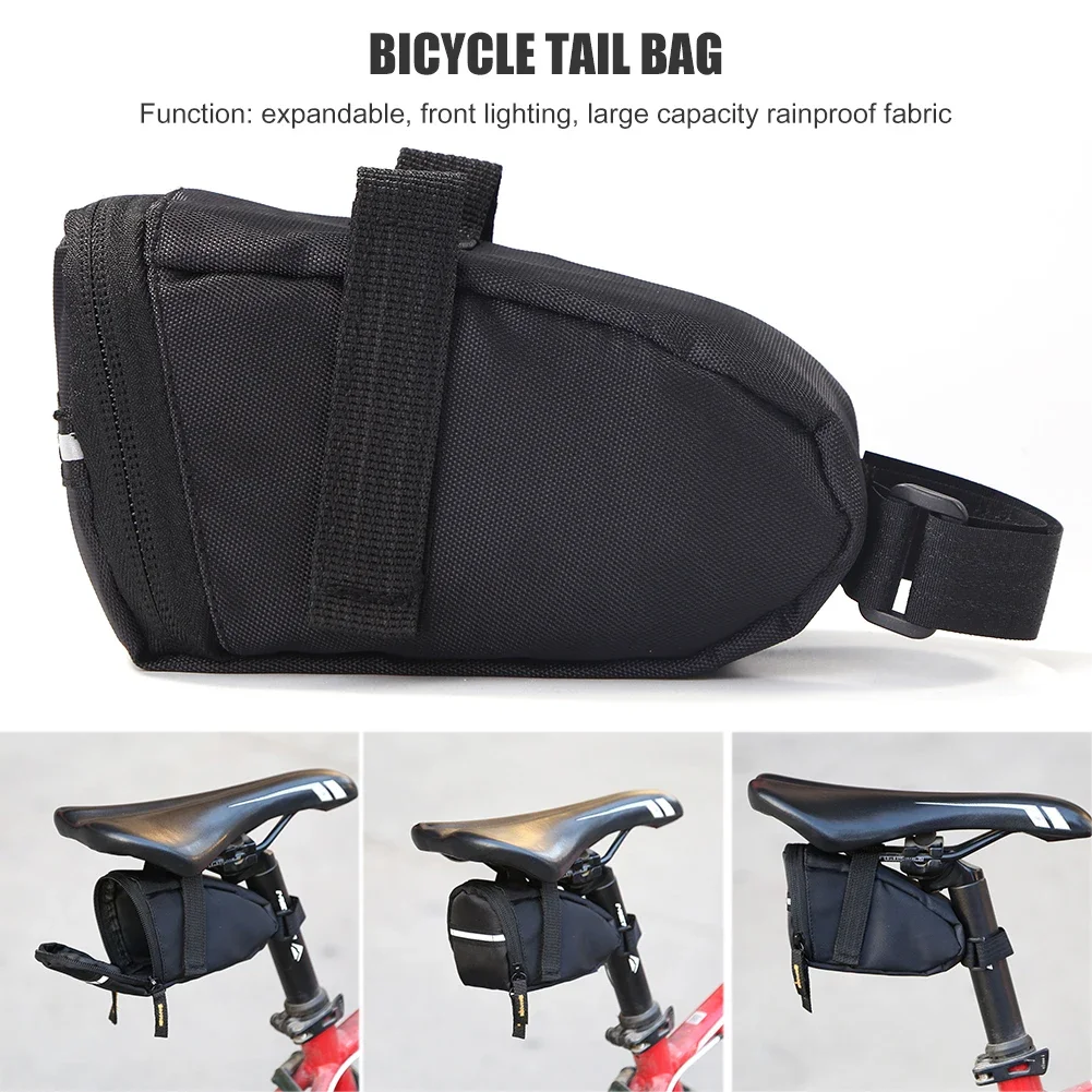 Bicycle Bags 1L Multi-function Bicycle Saddle Bag Rainproof MTB Seatpost Rear Storage Pouch Rear Tail Storage Bag Cycling Part