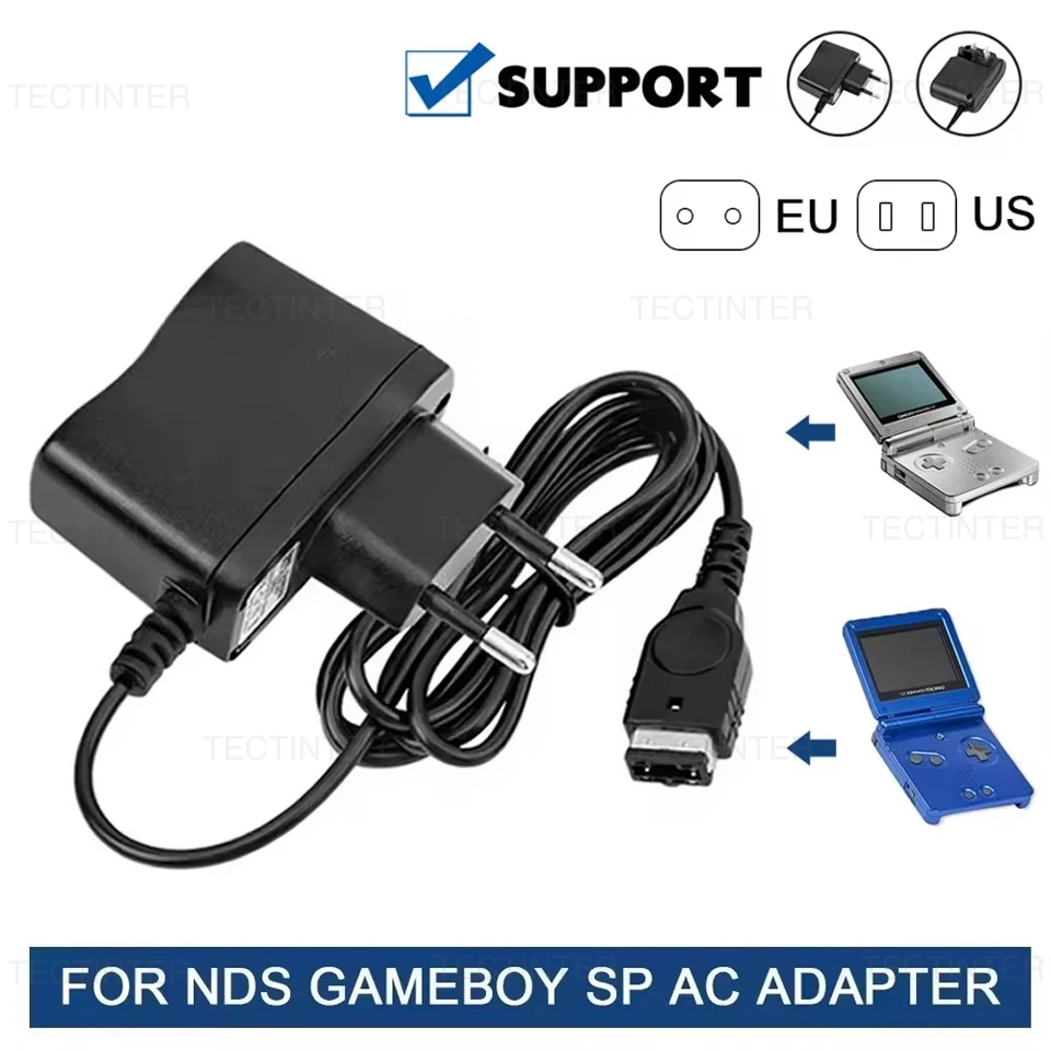 Chargeur mural de voyage EU/US pour Nintendo DS NDS GBA SP Gameboy Advance SP, adaptateur secteur, câble de charge