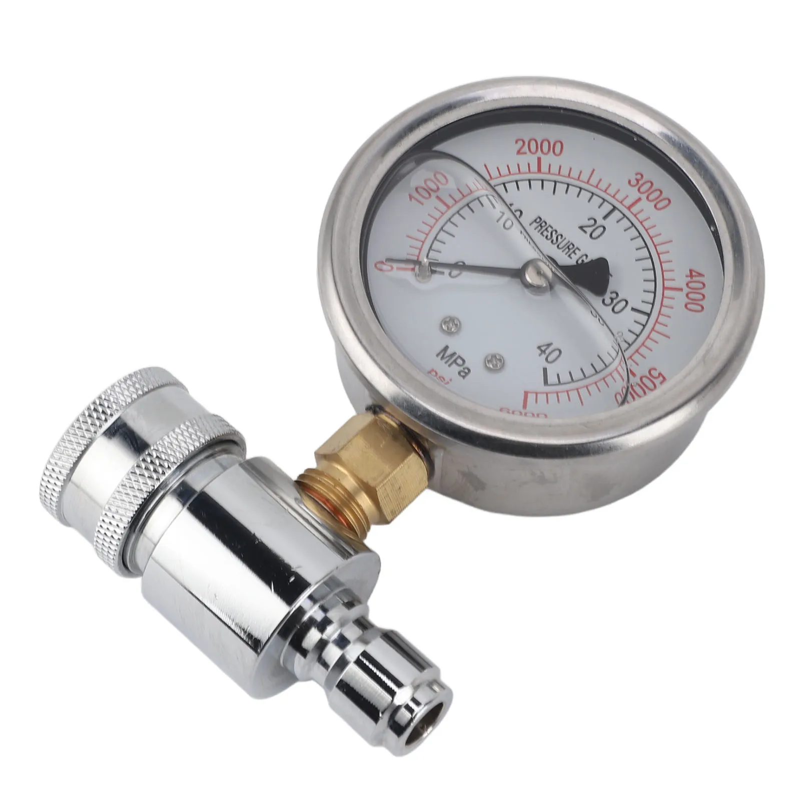 Pressure Washer Gauge 6000psi High Pressure 3/8in Quick Connect Parts Accessories Pressure Washer Gauge Quick Connect