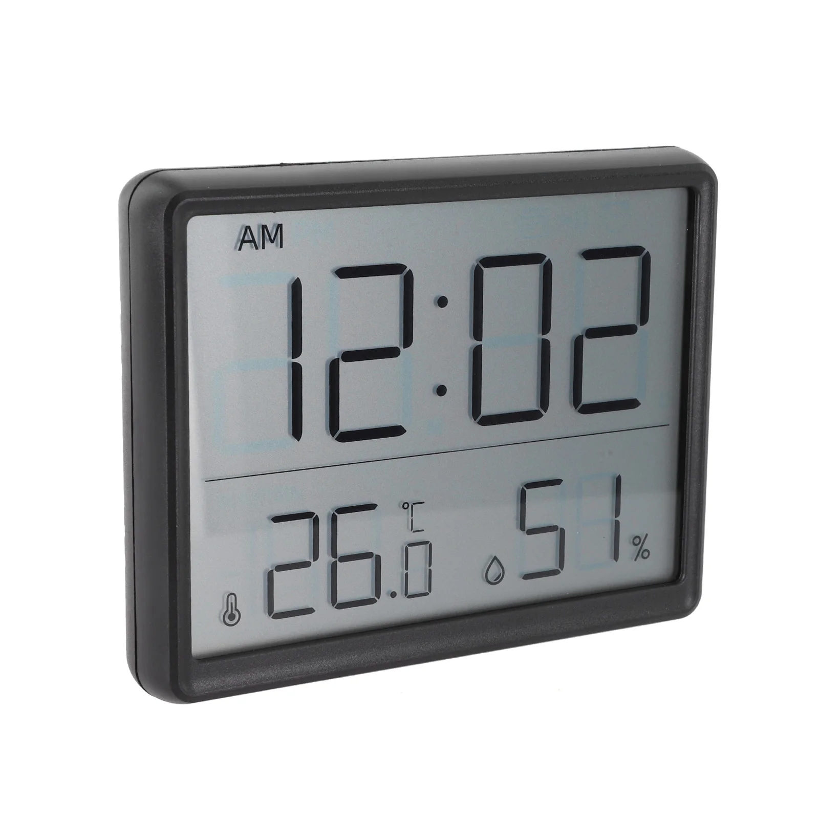 Multifunction Thermometer Hygrometer Electronic Temperature Humidity Clock  Bring Style to Your Space with White or Black Color