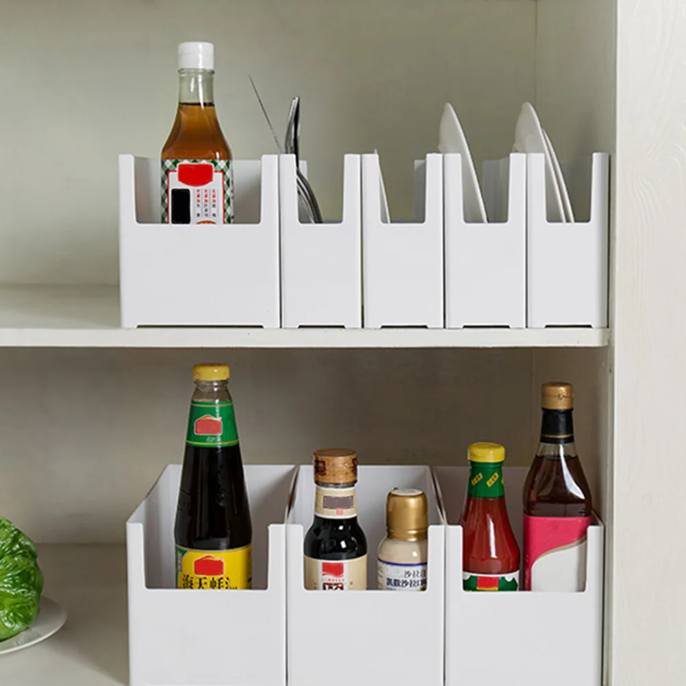 

Large Cabinet Storage Box for Kitchen Utensils Organizer PP Material Flatware Holder Vertical Space-Saving Design Suitable