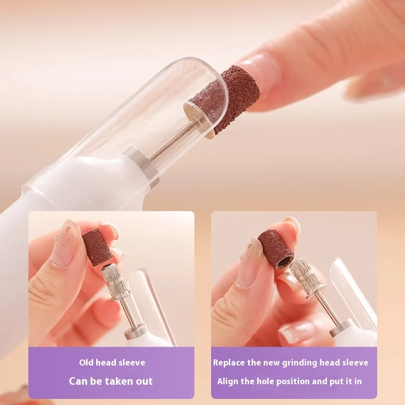 Two-In-One Nail Polisher + One-Word Lamp, Handheld Grill Lamp, Portable Multifunctional Nail Polisher