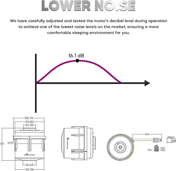 CPAP-Ersatzmotor, Gebläse kompatibel mit Airsense 10 – Motorpumpenersatz – kompatibel mit Airsense 10 / S10 / S9/ Ai