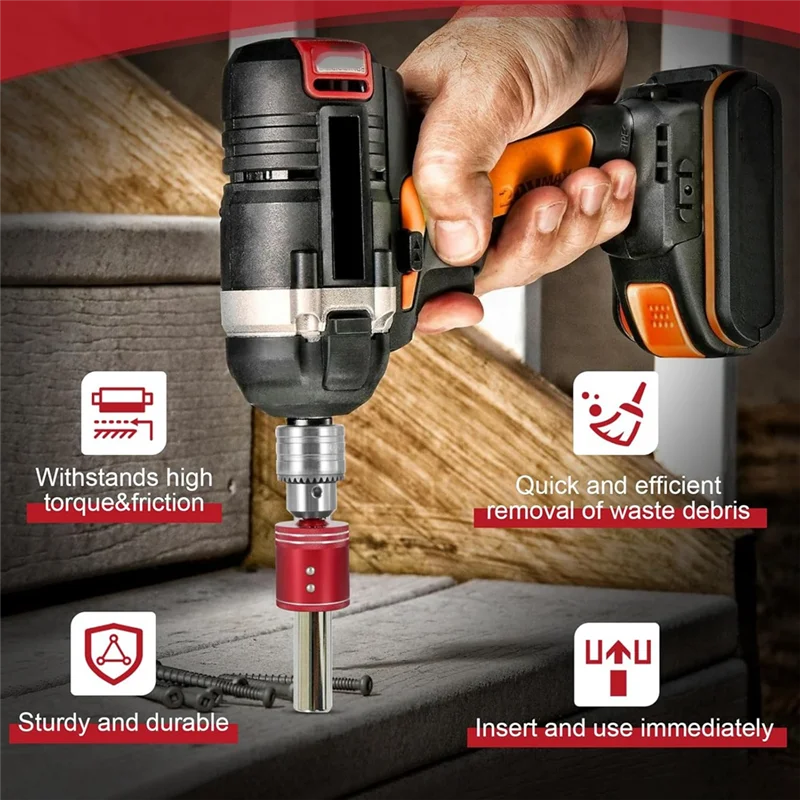A76X-Comprehensive 3-Piece Metal Copper Pipe Cleaner Kit For Drill: 1/2