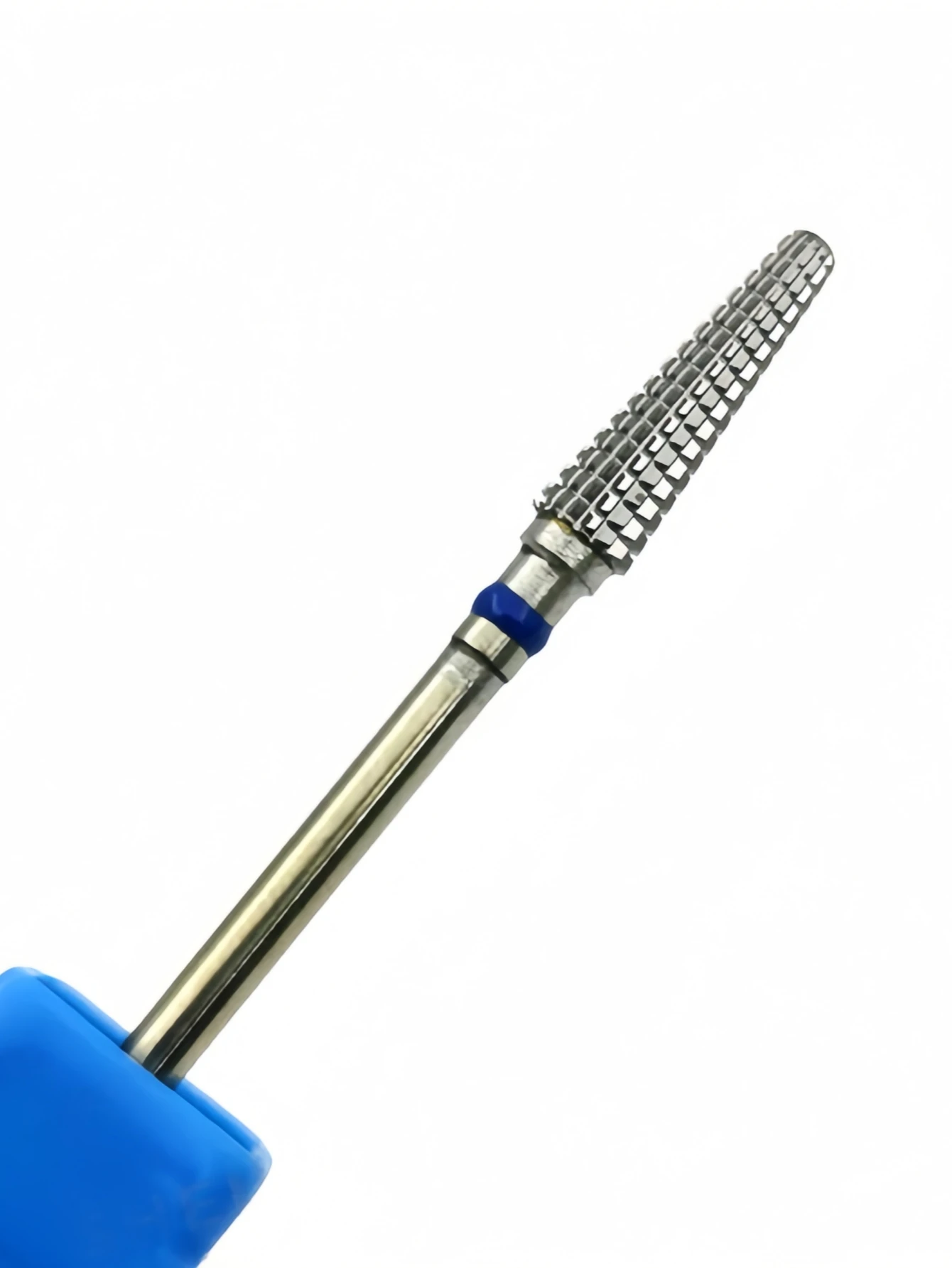 1 broca cónica para uñas de acero de tungsteno, cabezal de lima rotativa de 3/32 pulgadas, adecuada para accesorios de taladro eléctrico para decoración de uñas y uñas m