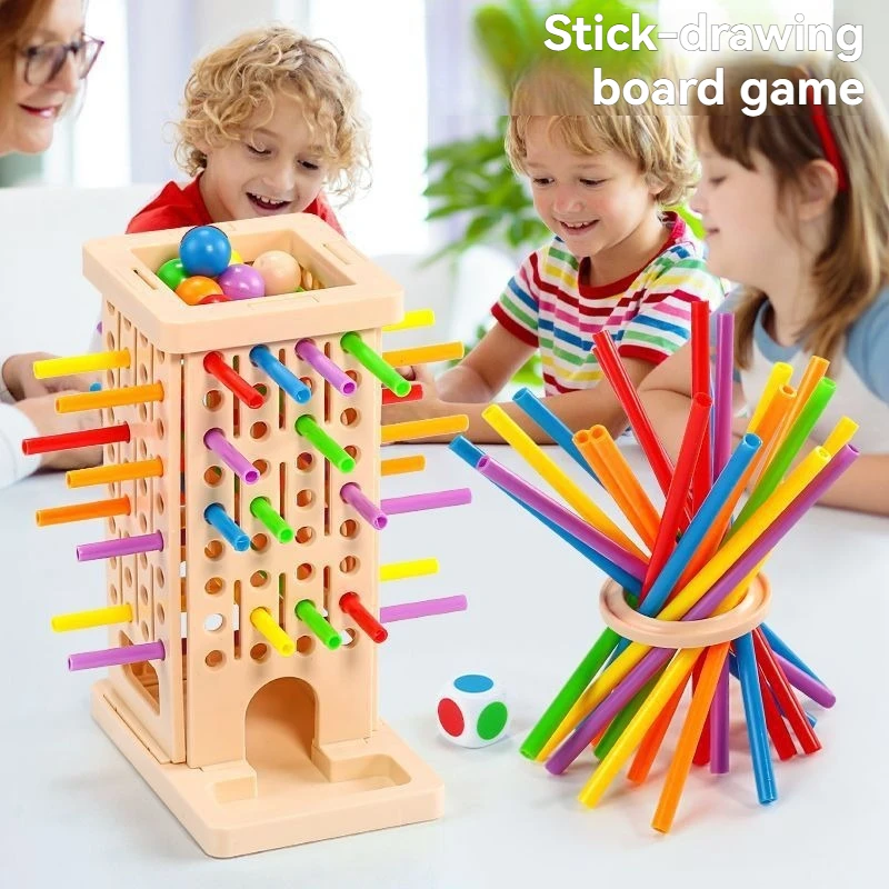 Multiplayer Battle Wooden Stick Tower Game, Early Education Montessori Toys, Thinking Training Parent-child Interactive Toy