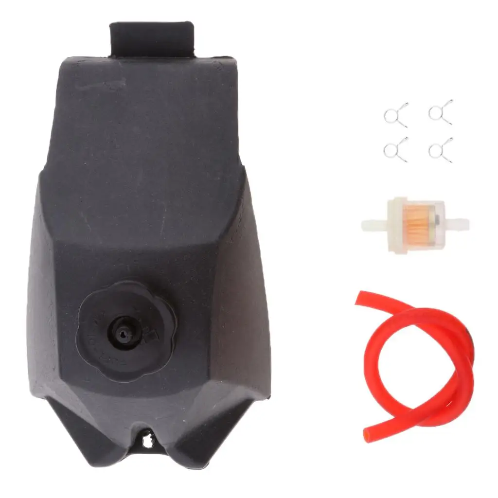 

Топливный бак + фильтр + шланг + зажимы подходят для мини-карманного мотоцикла ATV объемом 49 куб.см