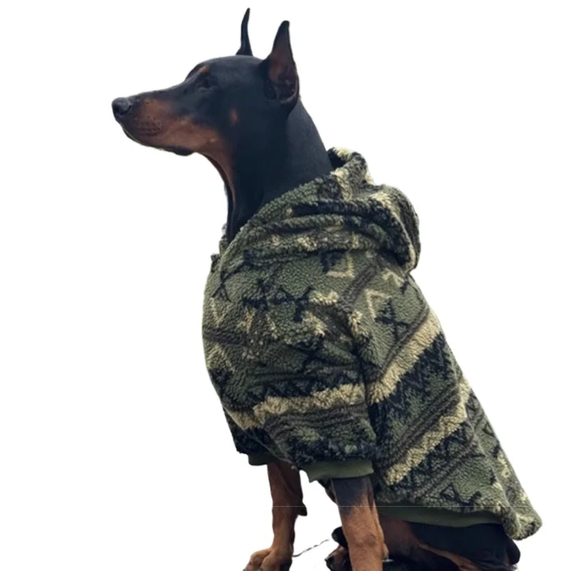 

Одежда для больших собак, зимняя толстовка с капюшоном для собак, пальто Golden Retriever Samoyed Husky Border Collie Labrador, большая одежда для домашних животных, костюм для собаки