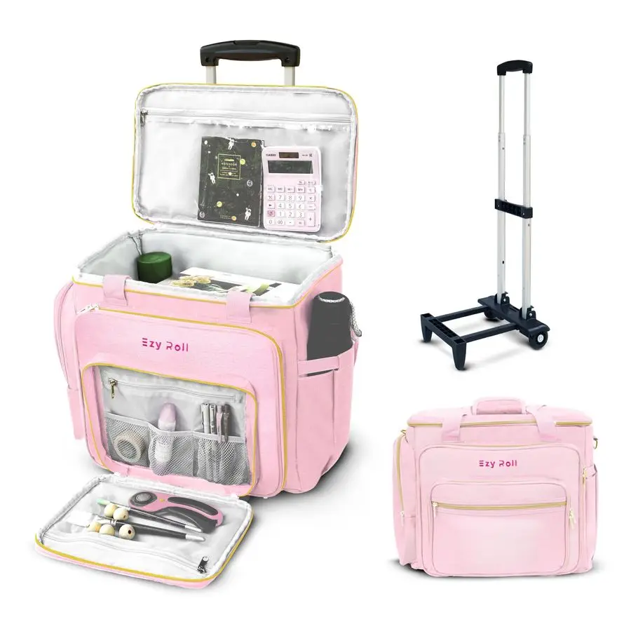 

Сумка для рукоделия, большая сумка со съемными колесами, сумка для учителя на колесиках, водонепроницаемый органайзер для хранения рукоделия, чехол для швейной машины