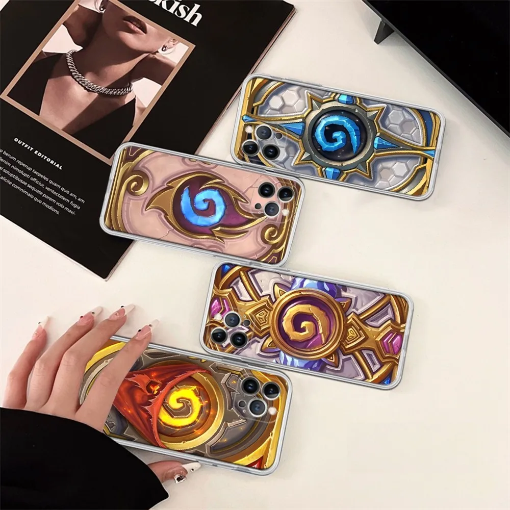 H-Hearthstones Phone Case Silicone Soft for iphone 15 14 13 12 11 Pro Mini XS MAX 8 7 6 Plus X XS XR Cover