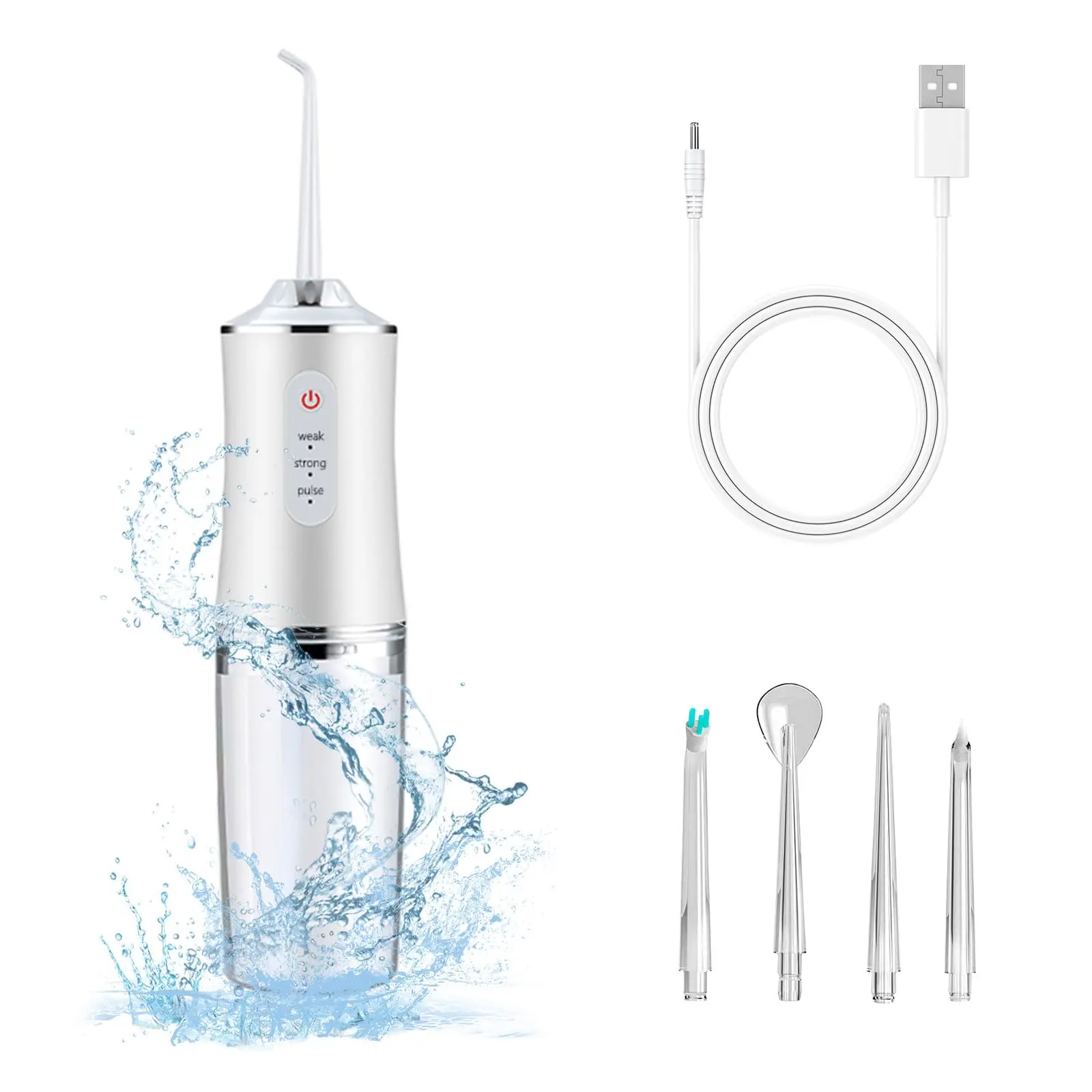 

Pro Dental Water Flosser Irigator Cleaning Jet Whitening Brush Scaler Oral Floss Irrigator Waterpick Machines For Tartar Home