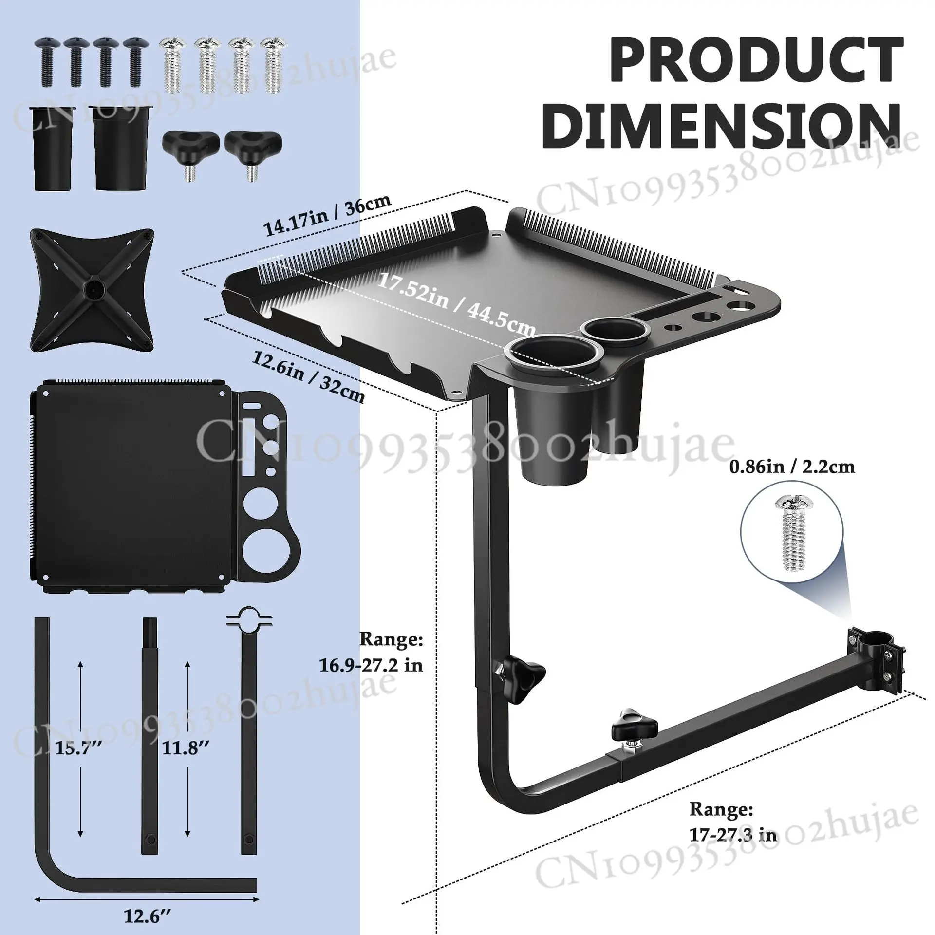 

New Hairdressing Chair Swivel Trolley with Removable Storage Tray - Salon & Barbershop Mobile Cart