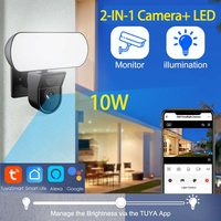 2K 3MP Floodlight WiFi Camera Outdoor Waterproof 10W CCTV Floodlight Tuya SmartLife Home Protection Alexa Google Home Lamp Cam