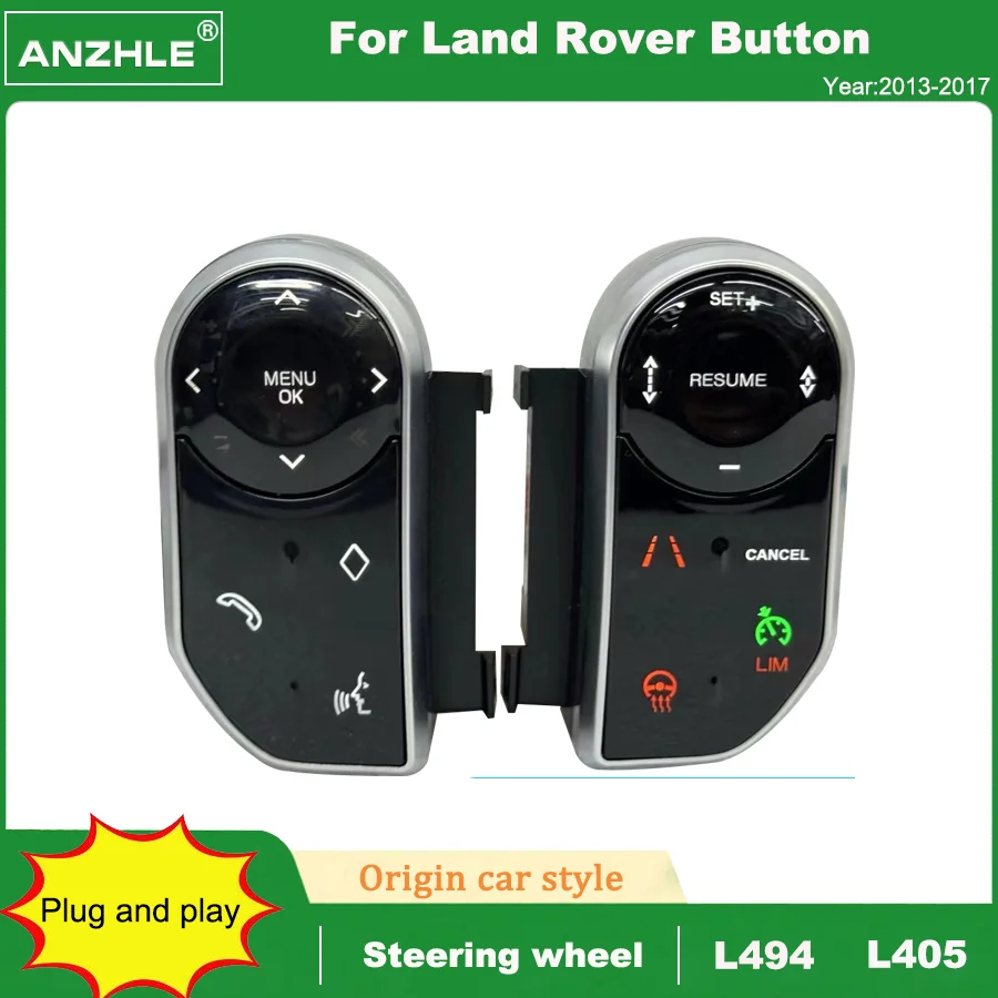 Steering Wheel Buttons For Range Rover Vogue L405 Sport L494 And Discovery 5 L462 Style Keys Touch Button plug and play