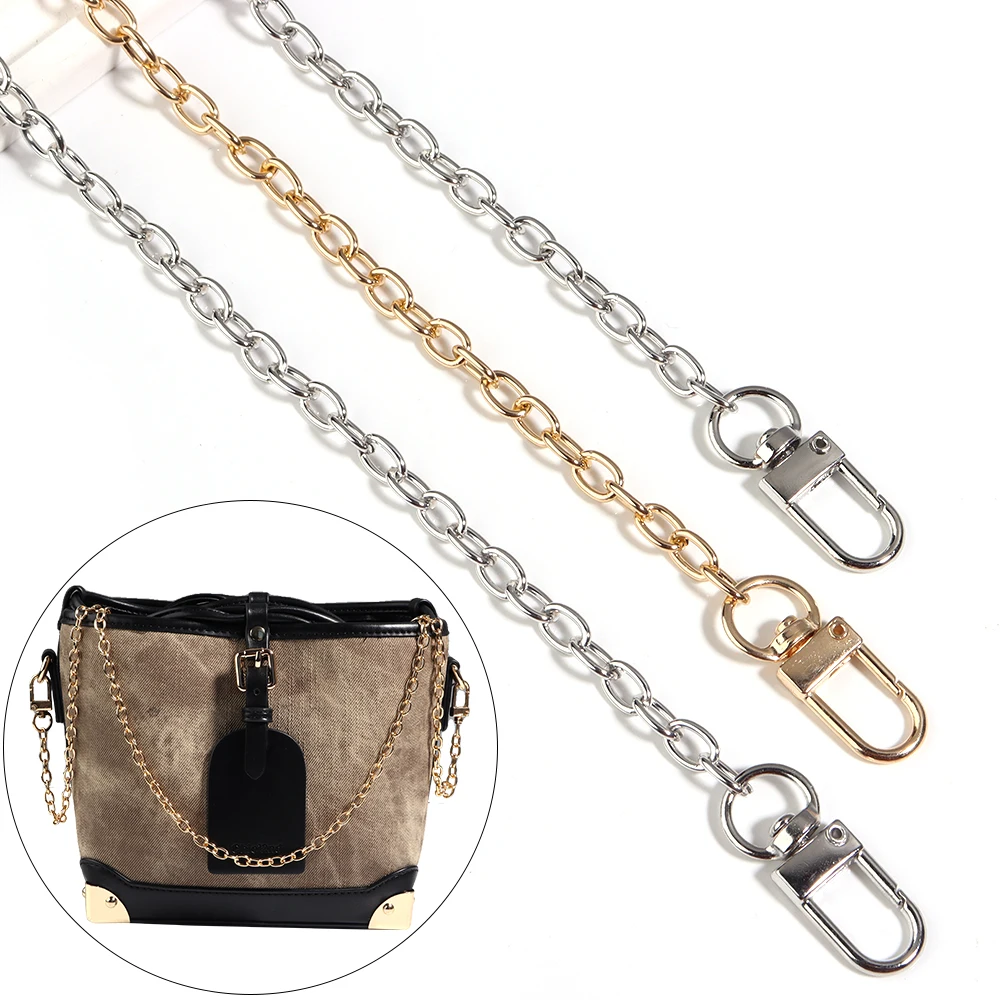 20/40/80/120 سنتيمتر معدن الألومنيوم حقيبة سلسلة الكتف حزام استبدال أكياس حزام للنساء اليدوية تمديد سلسلة أكياس اكسسوارات