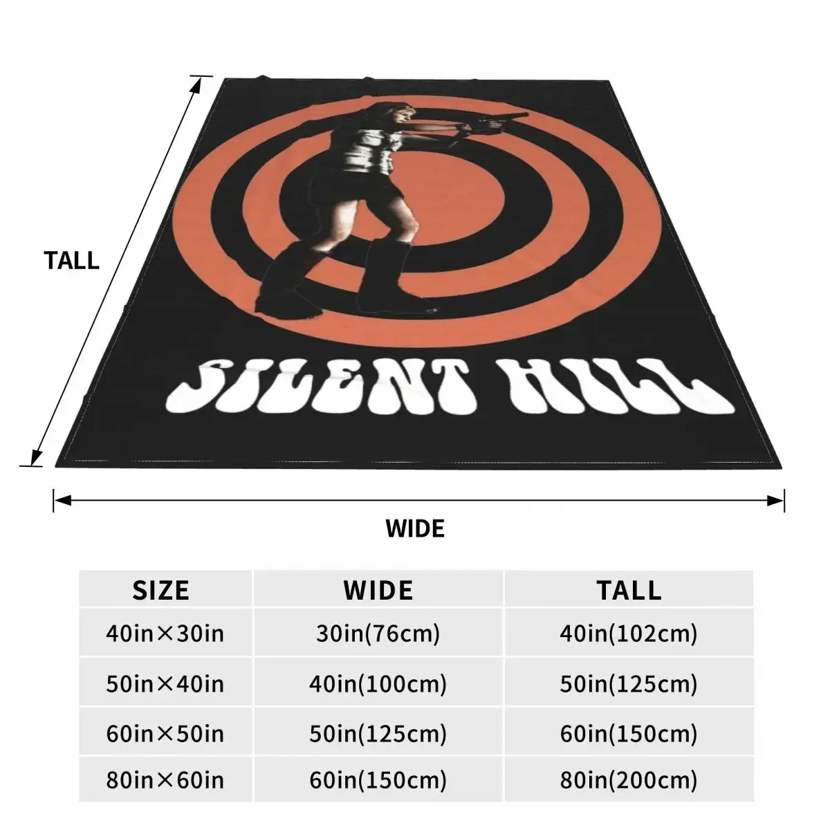Comfort Heather Silent Hill 3 Blanket Merch Bedding Decorative Horror Game Blanket Throw Lightweight Fleece for Car view 4
