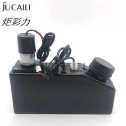 JCL 500mL UV Ink Tank Cartridge with Stirring Motor and Level Sensor Mute White Inks Sub Tank Bulk 0.5L with Silencer