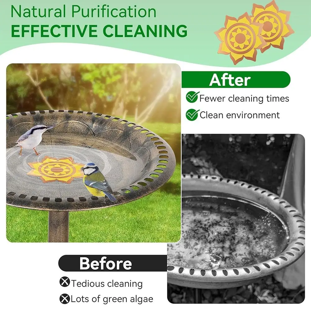 Reinforced Pure Copper Bird Bath Copper Disk Effective Purification Reliable Bird Bath Purification Disk Water Birdbaths Cleaner