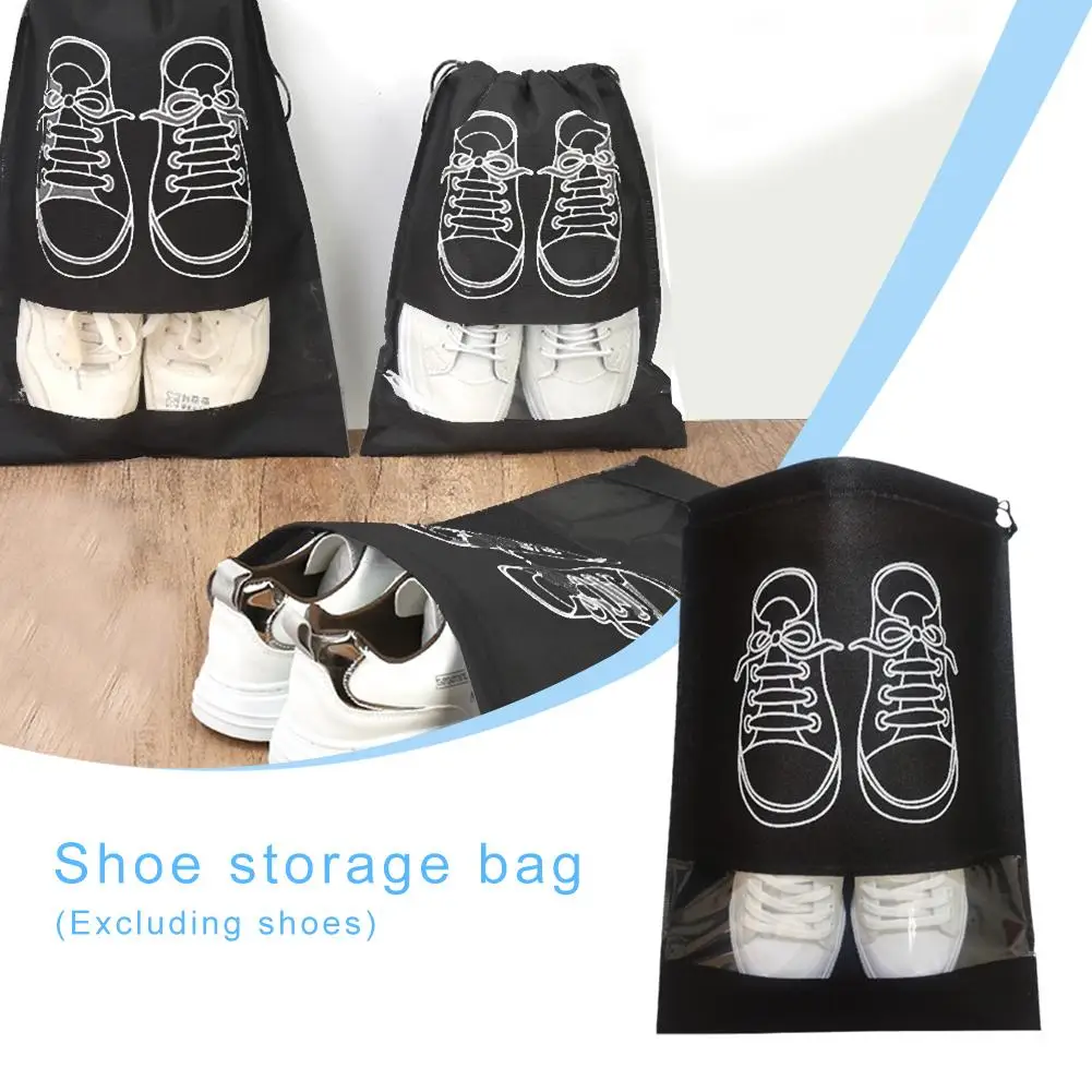 Shoe Storage Bag Made Of Non-woven Fabric Dust-proof And Shoe Moisture-proof Shoe Travel Storage Cover Artifact Household S L5G8