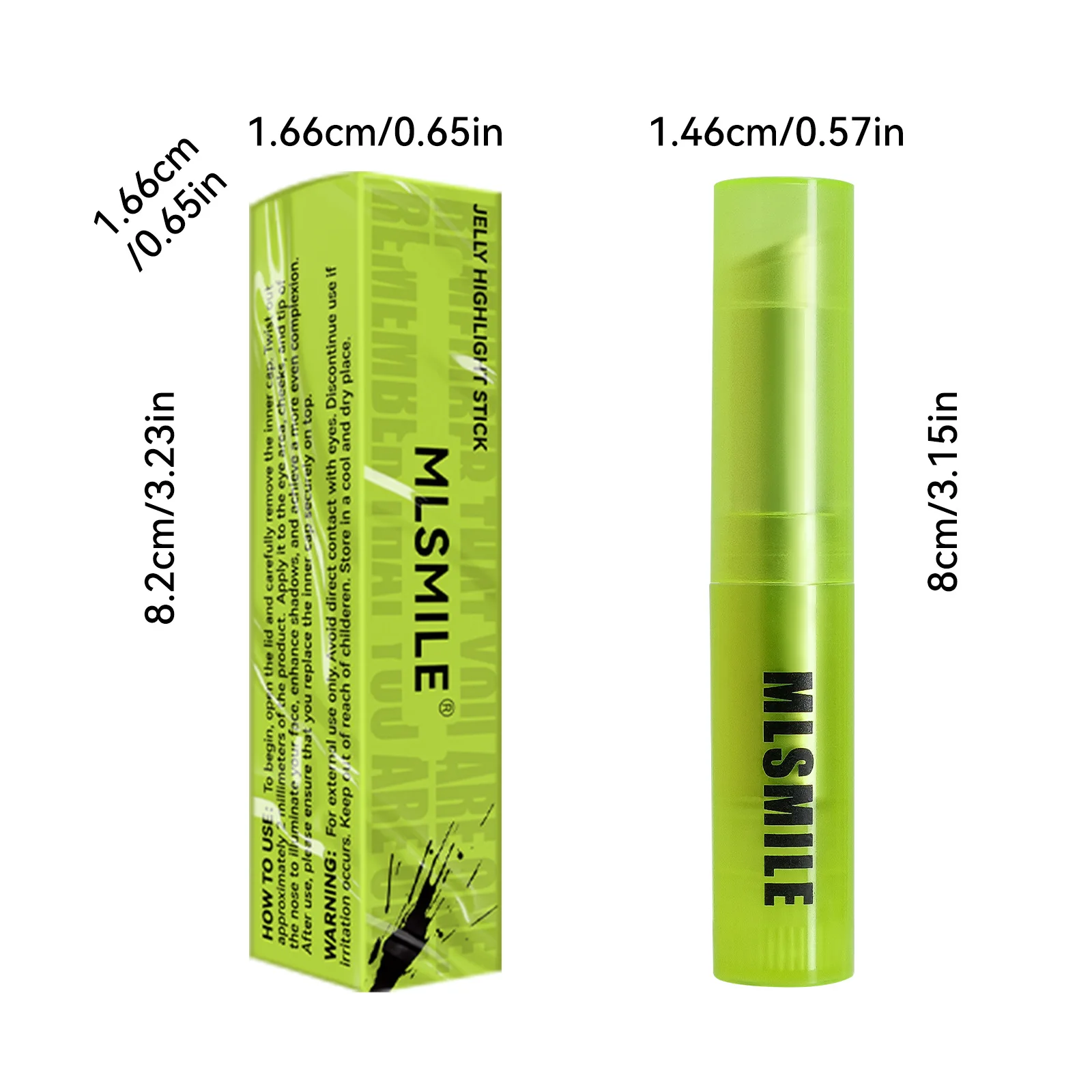 Sombra iluminadora em bastão 2 em 1, brilho de luz de água orvalhado para olhos, bochecha e rosto, maquiagem cremosa e fácil de mistura, bastão de brilho facial