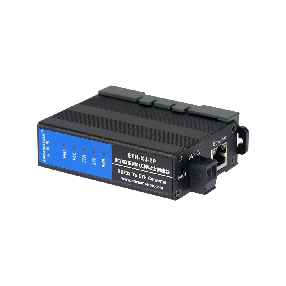 وحدة إيثرنت محول RS232 إلى ETH لنقل المنفذ التسلسلي XINJE XC/XD/XL PLC 6TCP 6UDP ETH-XJ-2P