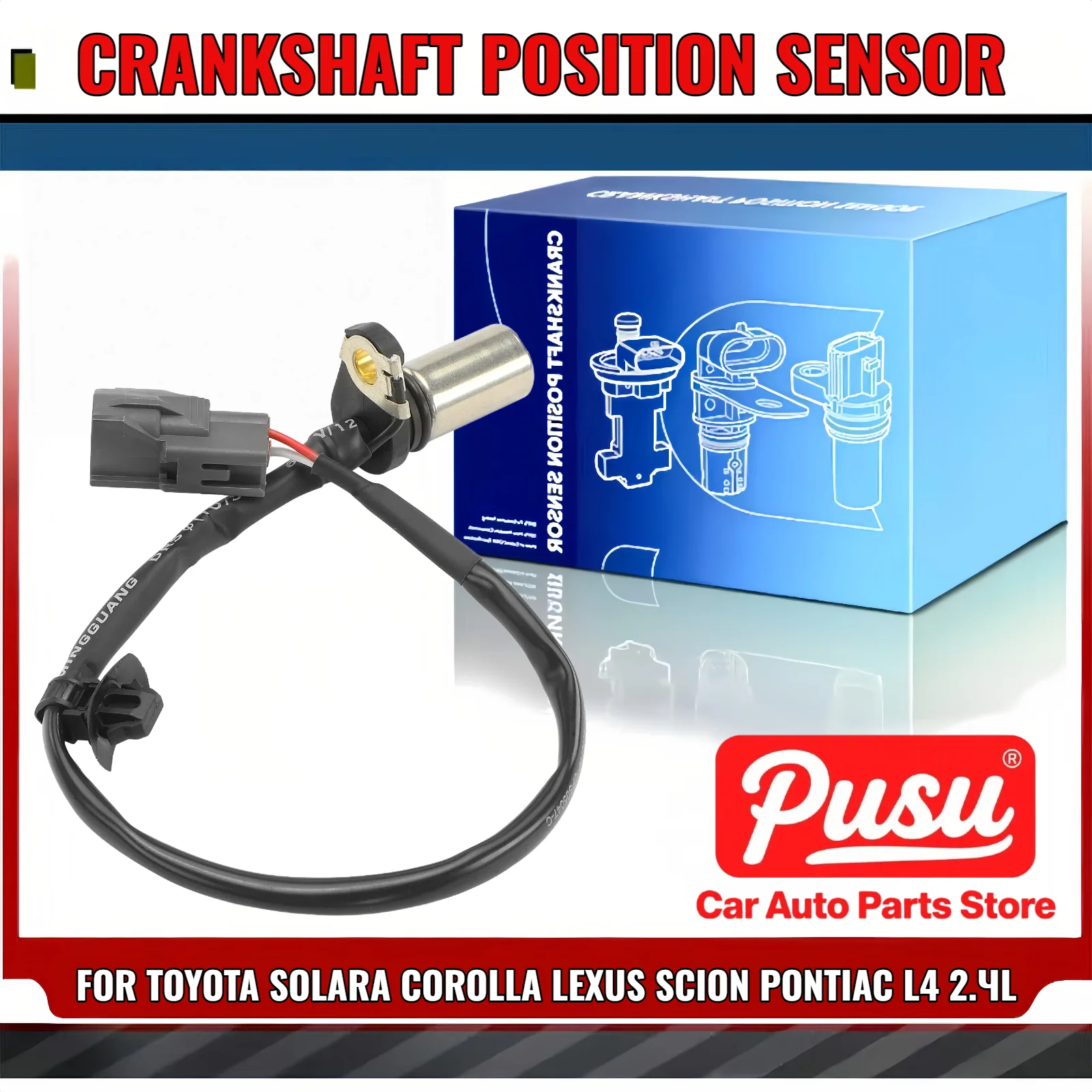 

New Crankshaft Position Sensor for Toyota RAV4 Camry Solara Lexus HS250h Pontiac 90919-05047