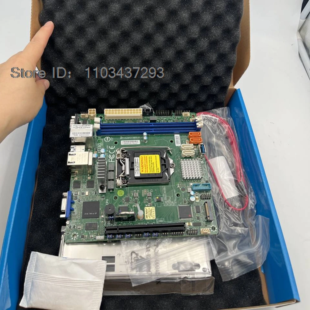 High Reliability Server Board For Supermicro C242 M.2 Dual Gigabit Remote Management M-ATX X11SCL-IF
