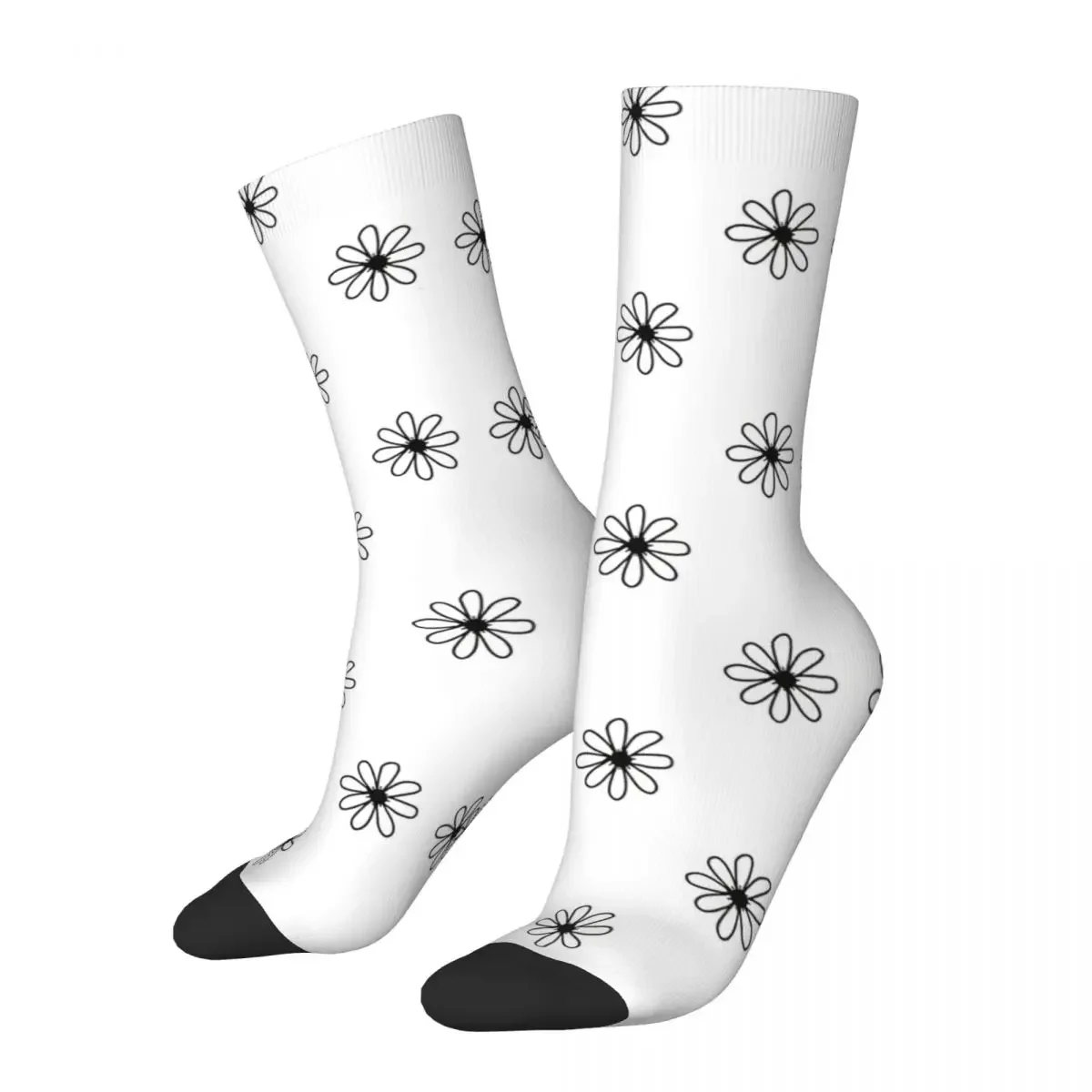 

Funny Men's Socks DAISY FLOWER Retro Harajuku Boobs Hip Hop Casual Crew Crazy Sock Gift Pattern Printed