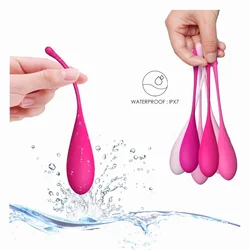 6pcs/set Smart Kegel Ball Vaginal Dumbbells Kegel Ben Wa Balls Vibrator Egg Vaginal Training Exercise Adult Sex Toys for woman