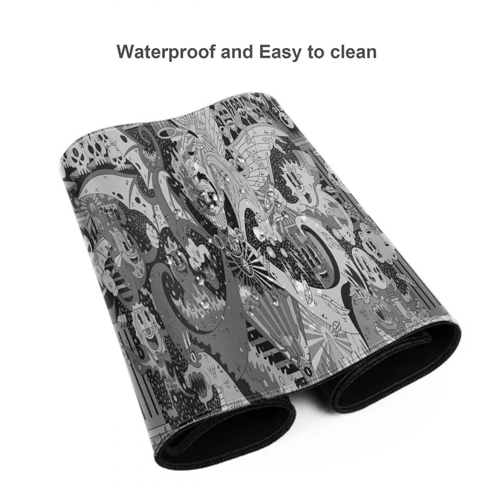 Rubberhose Mousepad Gamer Good Pc Cabinet and Evil Large Mouse Pad Speed Desk Accessories Keyboard Computer Table Mat Gaming Xxl