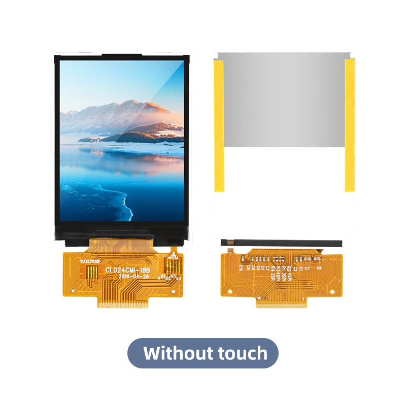 2.4inch TFT SPI 65K LCD TFT Display Screen 18P Soldering Drive IC 7789/9341 SPI 4wire IPS full view touch panel Factory Original