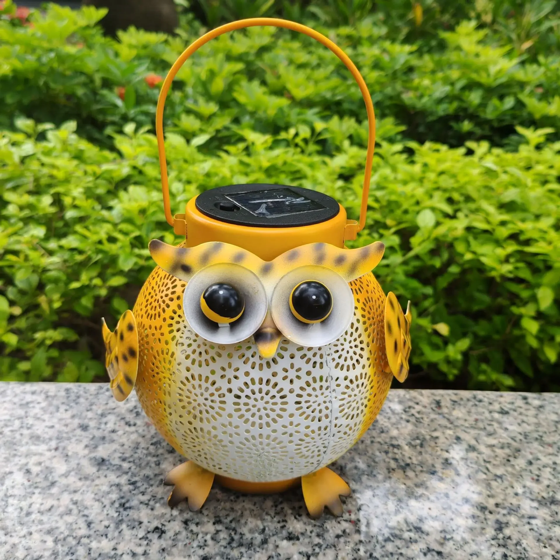 

Owl Iron Art Solar Courtyard Light Outdoor IP65 Villa Park Garden Decoration Atmosphere Light Hollow Landscape Light