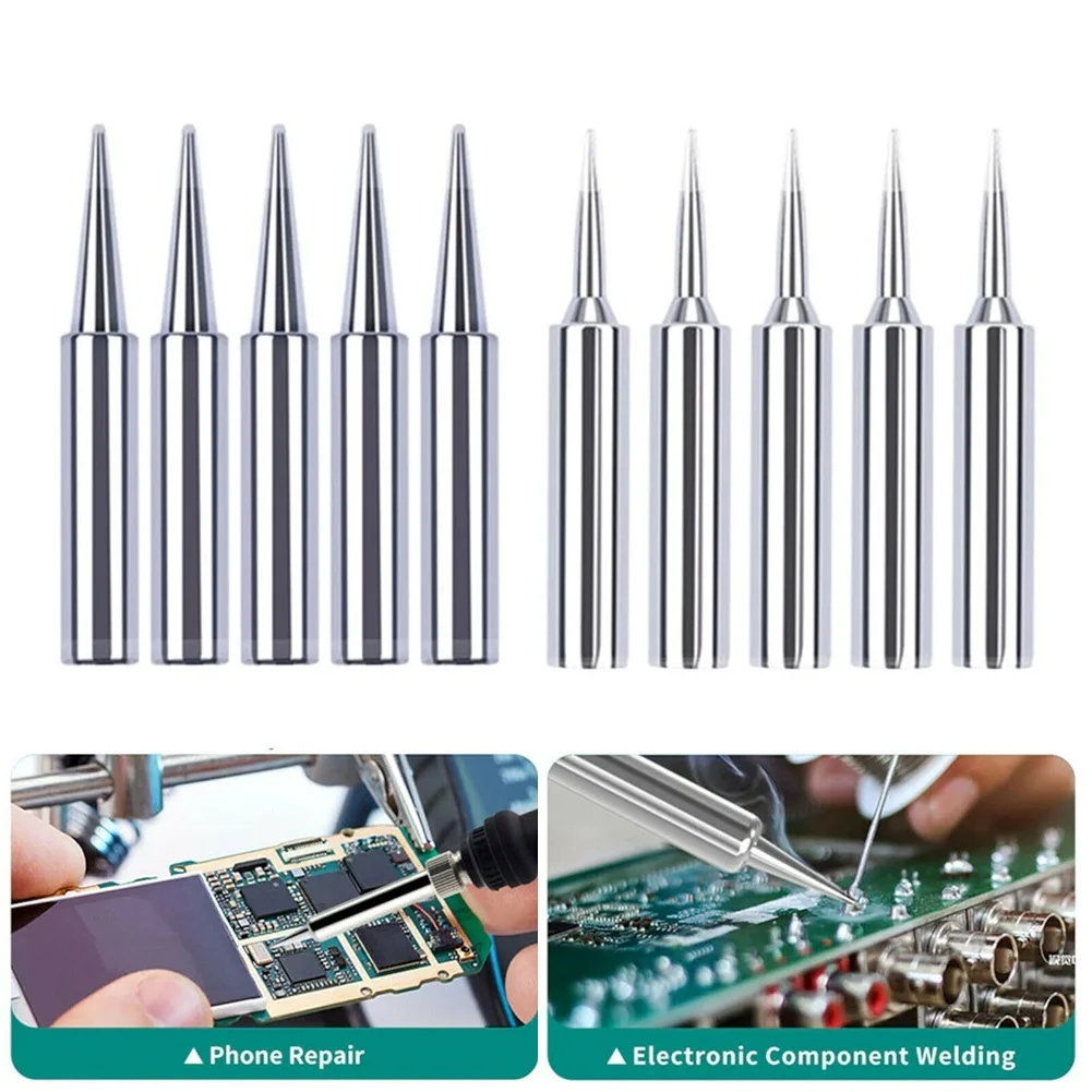 10Pcs Soldering Iron Tips Set 900M T-B Lead Free For Rework Station Welder Power Accessories Special Soldering Iron Tip