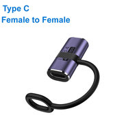 USB C Female to Female Adapter with PD 100W 40Gbps 8K 60hz Video Compatible for Thunderbolt 4/3, MacBook Pro/Air,iPad, USB-C HUB