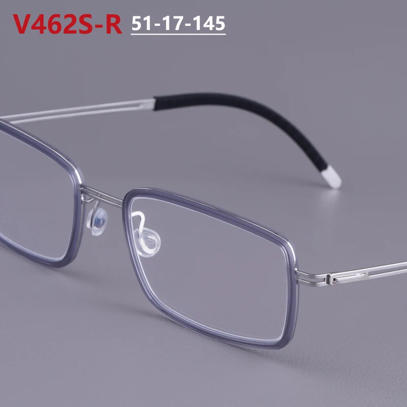 

Мужские модные квадратные титановые оправы для очков, дизайнерские люксовые очки ручной работы, ультралегкие женские очки, золотые очки, Gafas