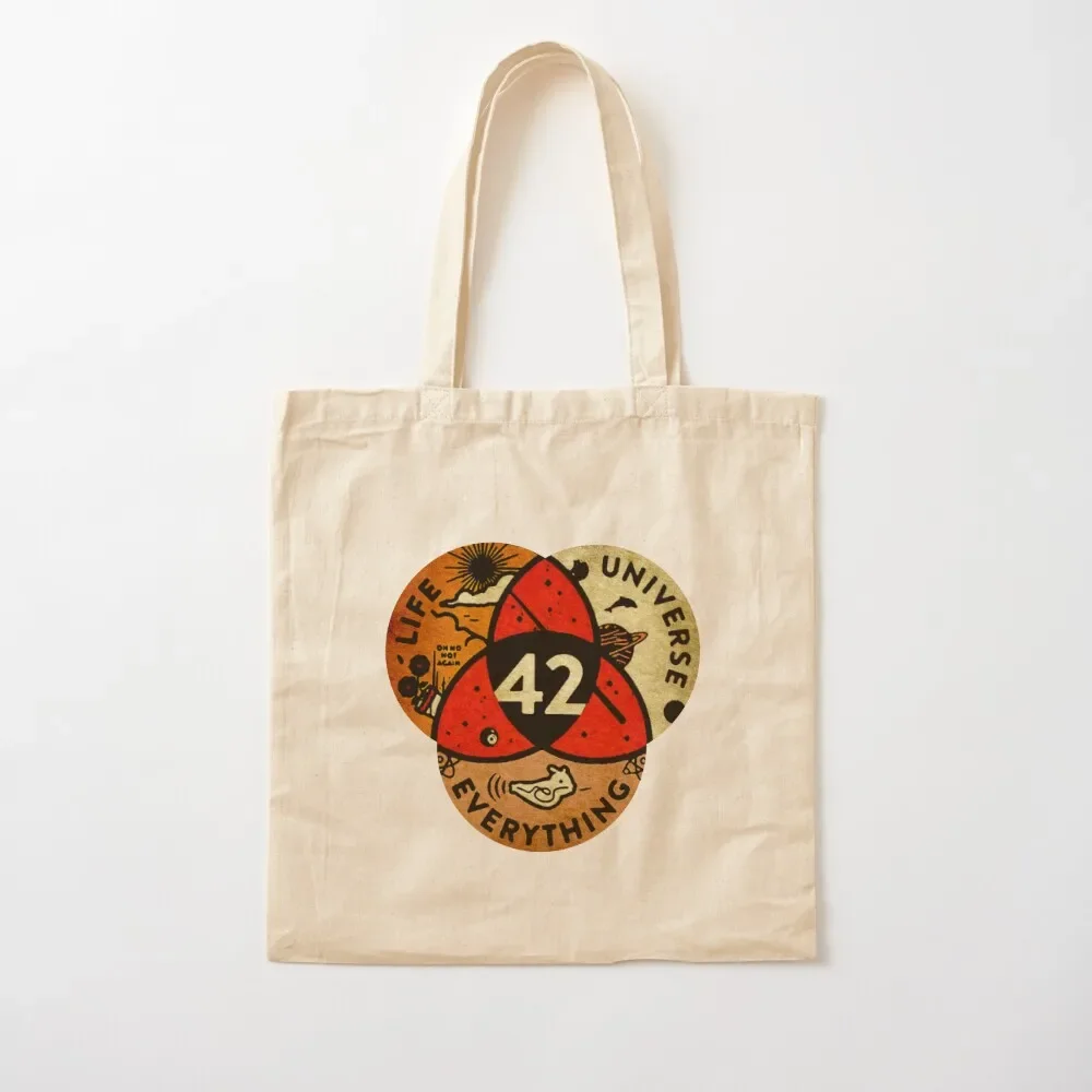 

42 The Answer To Life Tote Bag custom bags sacs de shopping university shopper bag Tote Bag