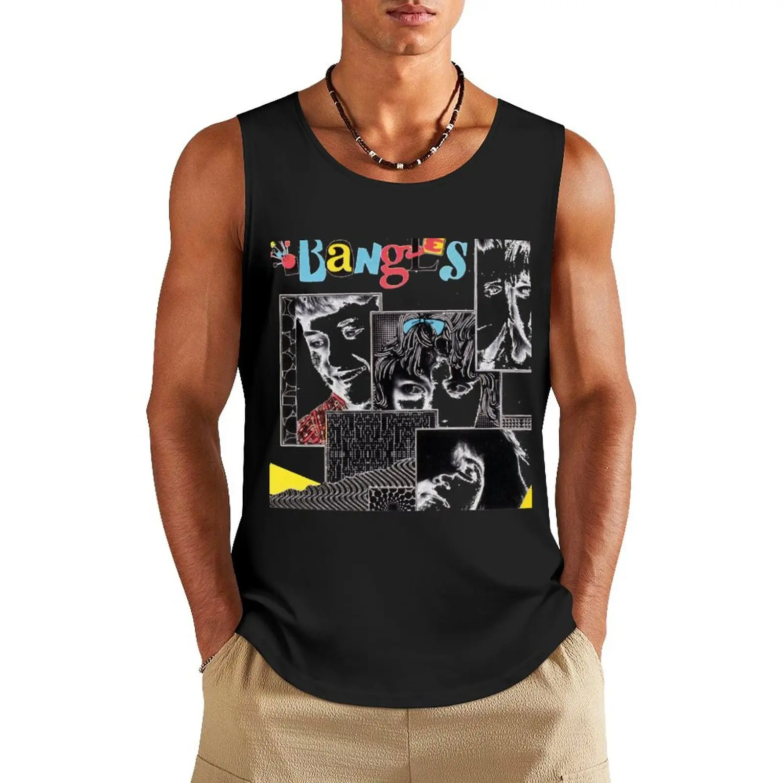 Mens My Favorite Vicki Deegan Bangles Tank Top man sexy?costume gym wear men gym top