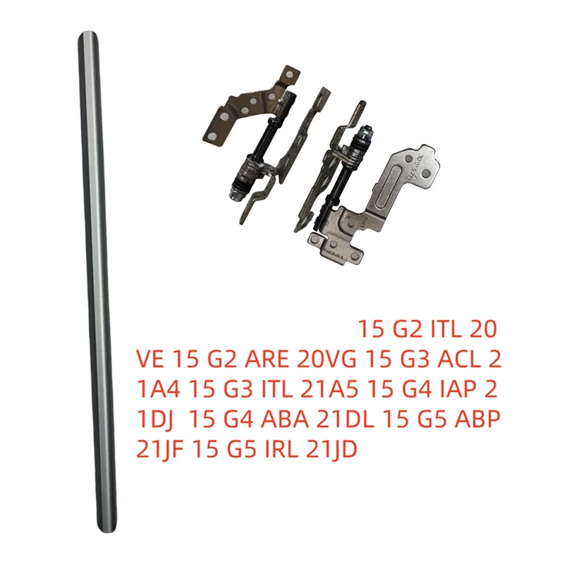 5CB1B34807 New For Lenovo ThinkBook 15 G2 G3 G4 G5 ITL ARE ACL Laptop Silver LCD Hinge Cover Strip Left And Right Screen Hinges
