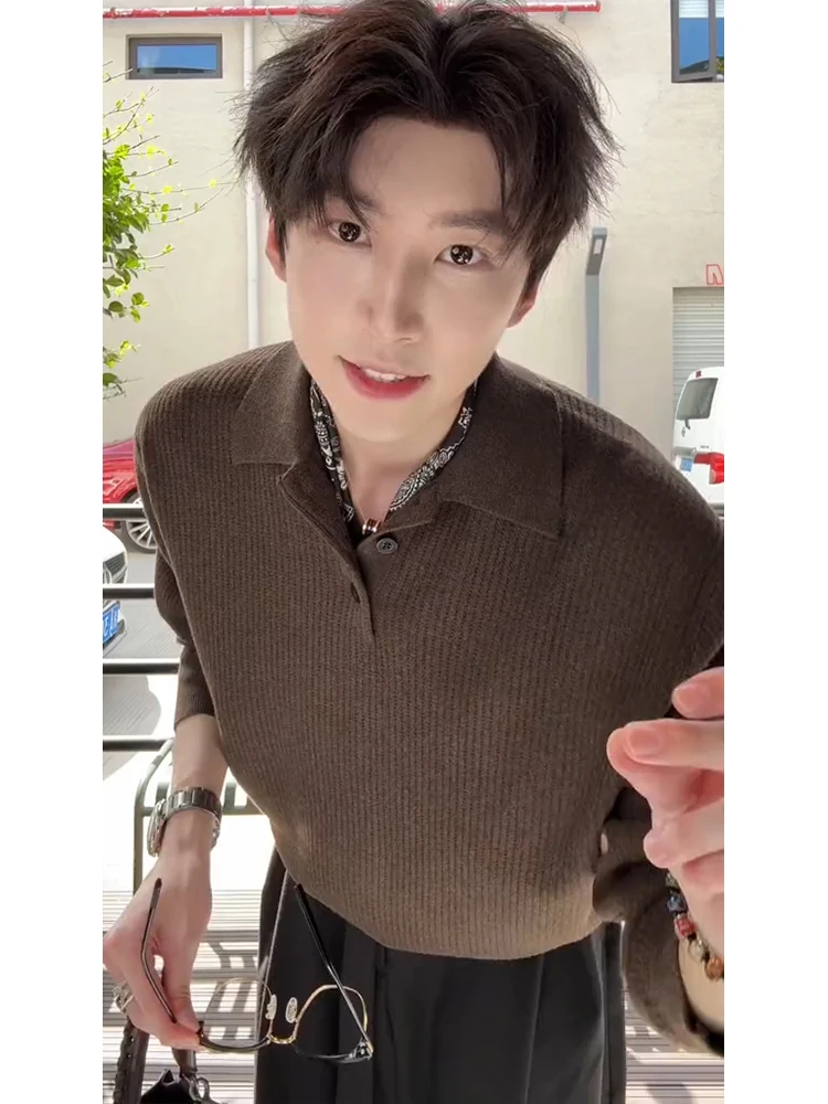 

Мужской трикотаж в стиле ретро, осенне-зимний высококачественный свитер для мальчиков, полный комплект, винтажный длинный свитер Sve Crew Ne