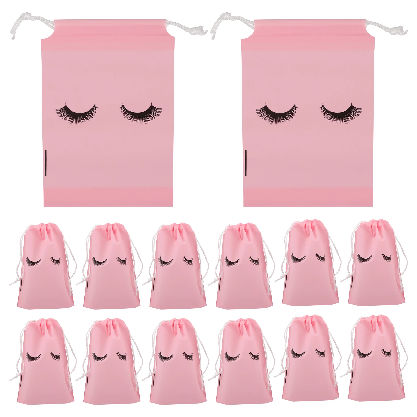 

Storage Bag Small Drawstring Pouch For Eyelash Shampoo Brush Travel Makeup Aftercare Beauty Case Portable Matte Finish
