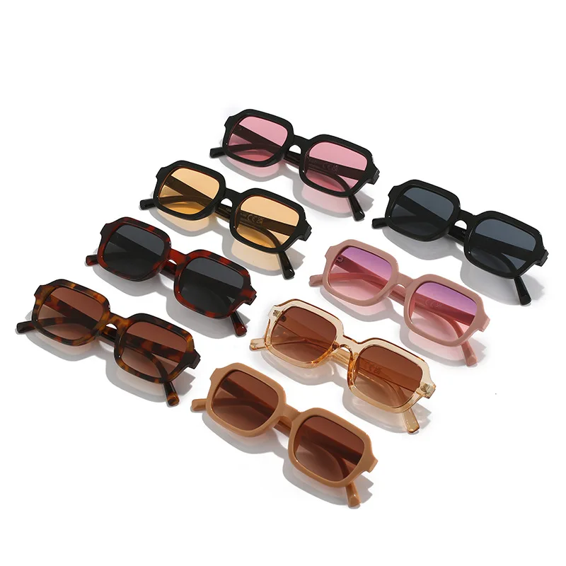 Trendy okulary przeciwsłoneczne damskie w stylu Vintage żółte dekoracje odcienie 2024 Retro markowe okulary przeciwsłoneczne kobiece Lady Square Designer óculos De Sol