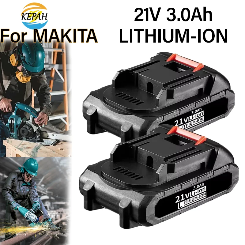 

for Makita 18650 21v tool battery, 5S1P 3000mAh rechargeable battery 18v-21v lithium-ion battery for searchlights screwdrivers