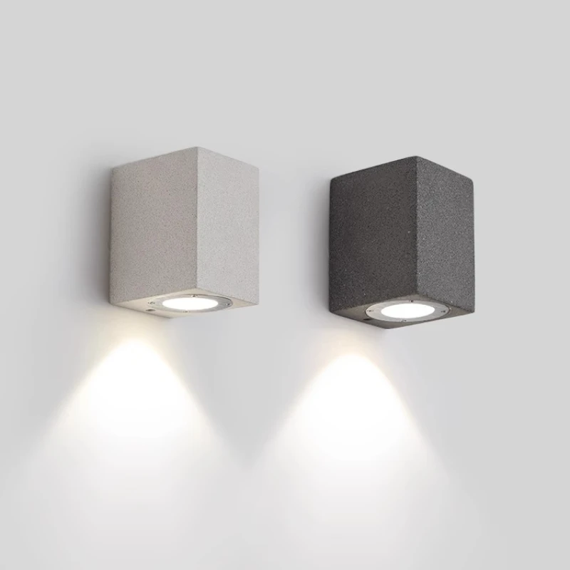 

Micro-cement waterproof wall lamp, minimalist decorative lamp of terrace store door number